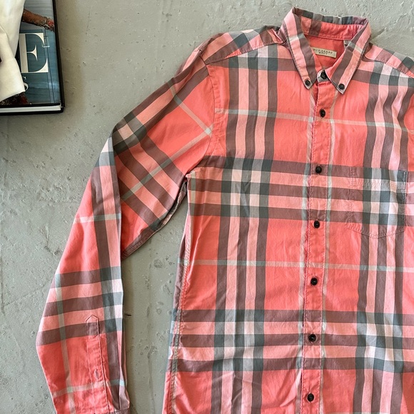 Burberry men’s  casual Long sleeve dress shirt size small - Picture 3 of 7